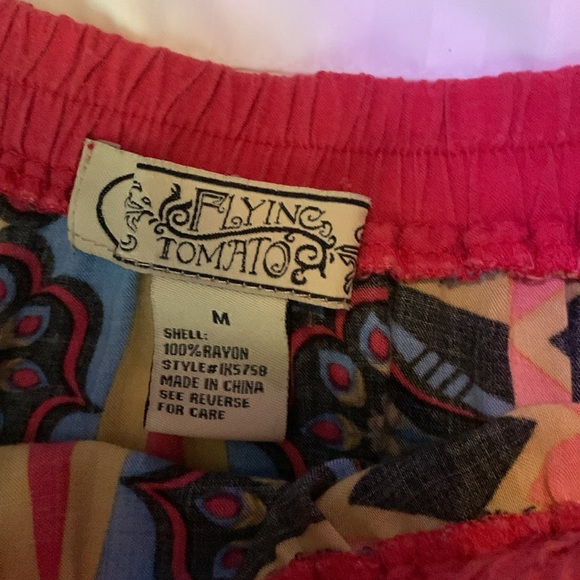 Flying Tomato Boho Aztec Mixed Print Pull On Maxi Length Skirt size M Womens - Picture 5 of 6